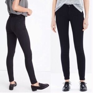 Madewell Black 9” High Riser Skinny Skinny‎ Jeans